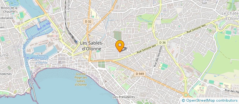 localisation de l'entreprise D.CLIT à LES SABLES D'OLONNE