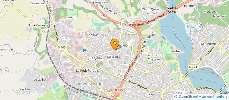 localisation de l'entreprise D-CO PLAC à LORIENT