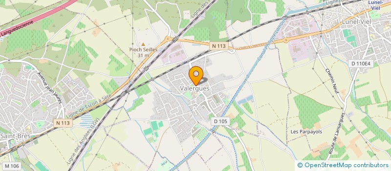 localisation de l'entreprise D COIFF  VALERGUES