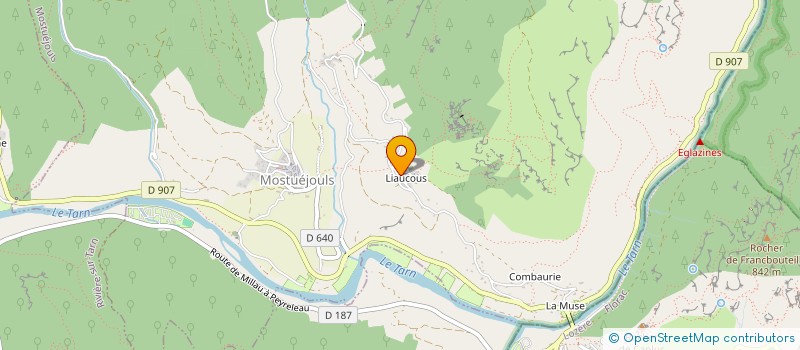 localisation de l'entreprise D&COLODGE à MOSTUEJOULS
