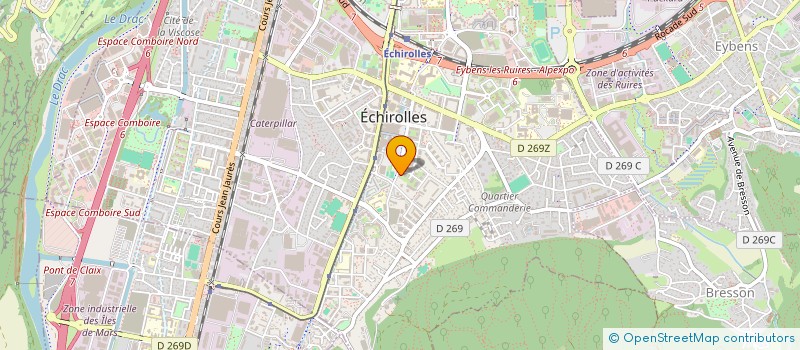 localisation de l'entreprise D'COLOR à ECHIROLLES