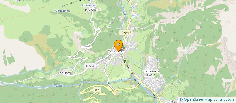 localisation de l'entreprise D'COM à VALLOUISE-PELVOUX