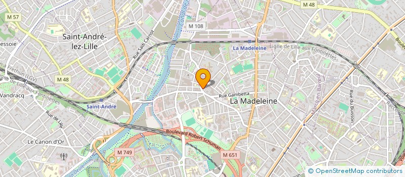localisation de l'entreprise D-CONSULTING à LA MADELEINE