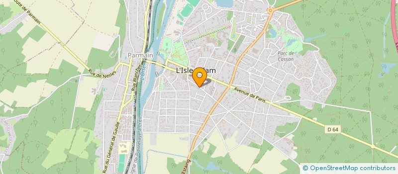 localisation de l'entreprise D COUVERTURE CONSTRUCTION à L'ISLE-ADAM