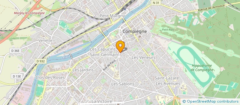 localisation de l'entreprise D.CUISINES  COMPIEGNE