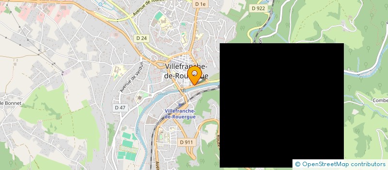 localisation de l'entreprise D-CYCLES  VILLEFRANCHE-DE-ROUERGUE