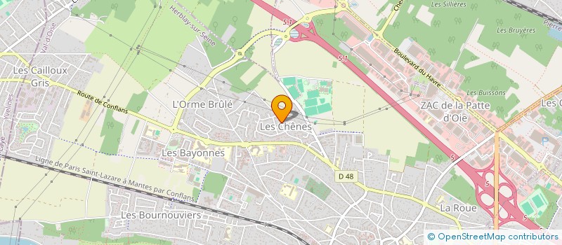 localisation de l'entreprise D&D 0103  HERBLAY-SUR-SEINE