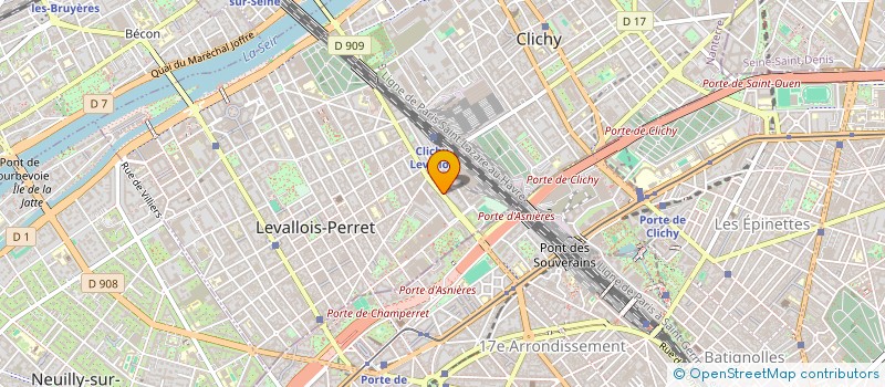 localisation de l'entreprise D & D  LEVALLOIS-PERRET