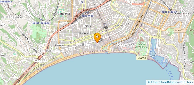 localisation de l'entreprise D.D à NICE