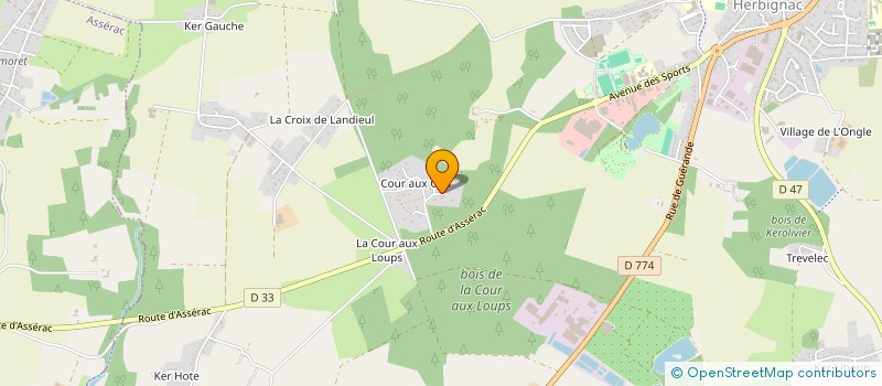 localisation de l'entreprise D&D à HERBIGNAC