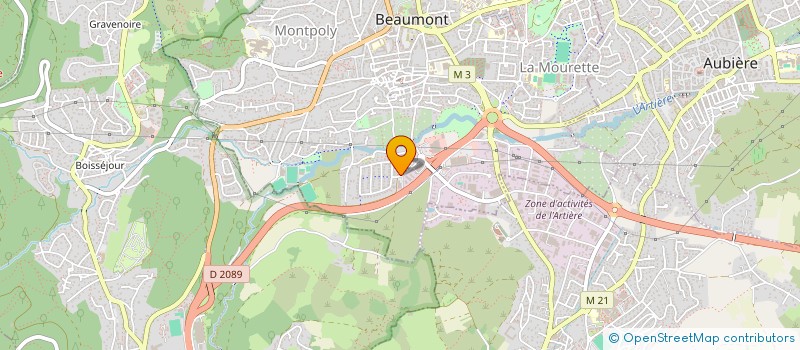 localisation de l'entreprise D & D  BEAUMONT