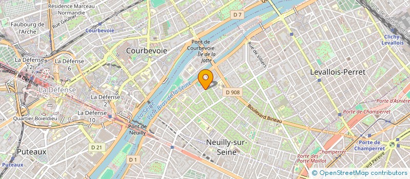 localisation de l'entreprise D&D à NEUILLY-SUR-SEINE