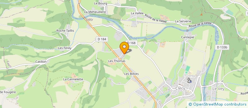 localisation de l'entreprise D&D  CLECY