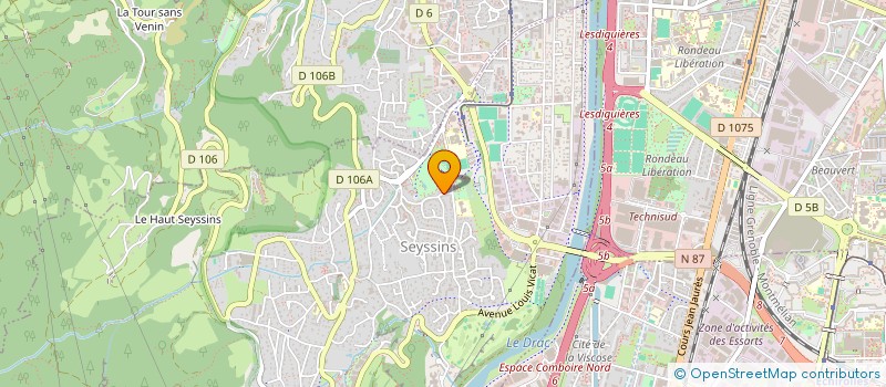 localisation de l'entreprise D&D à SEYSSINS