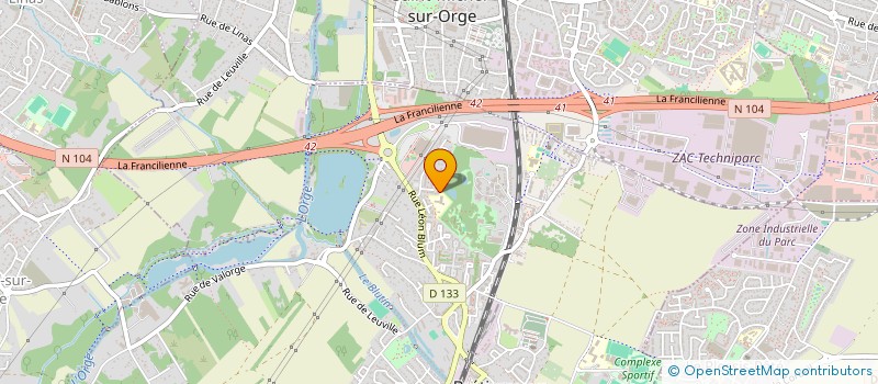 localisation de l'entreprise D&D à BRETIGNY-SUR-ORGE
