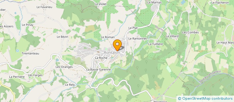 localisation de l'entreprise D&D  RONTALON