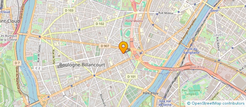 localisation de l'entreprise D.D.A  BOULOGNE-BILLANCOURT