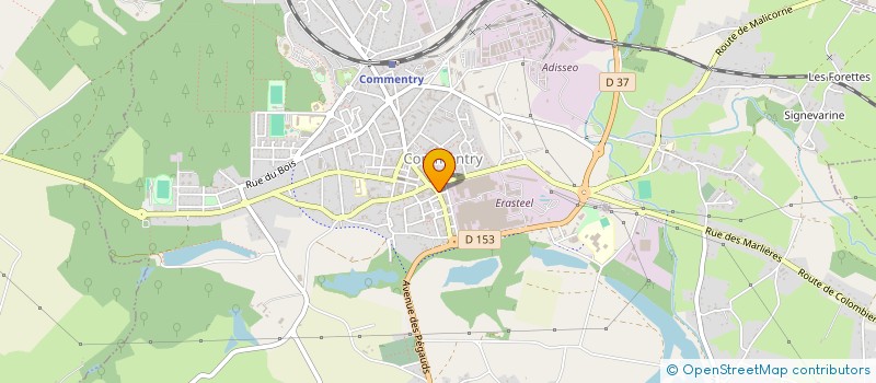 localisation de l'entreprise D.D AUTO  COMMENTRY