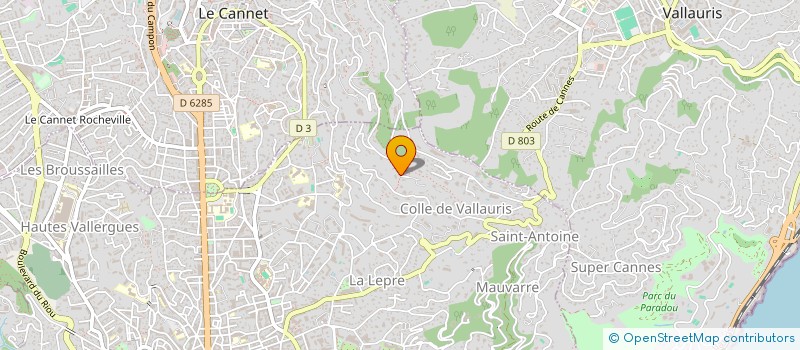 localisation de l'entreprise D.D.AZUR à CANNES