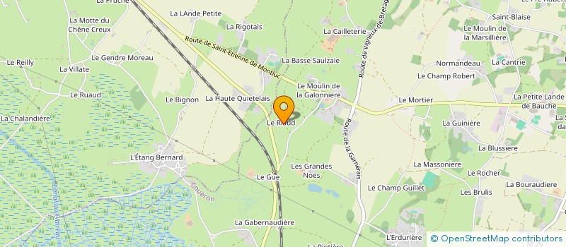 localisation de l'entreprise D & D BRETECHER à COUERON