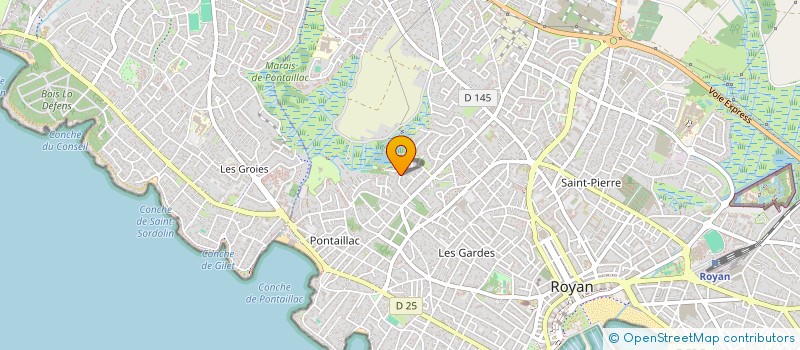 localisation de l'entreprise D.D.C.  ROYAN