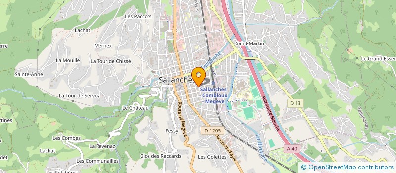 localisation de l'entreprise D D C INVESTISSEMENTS à SALLANCHES