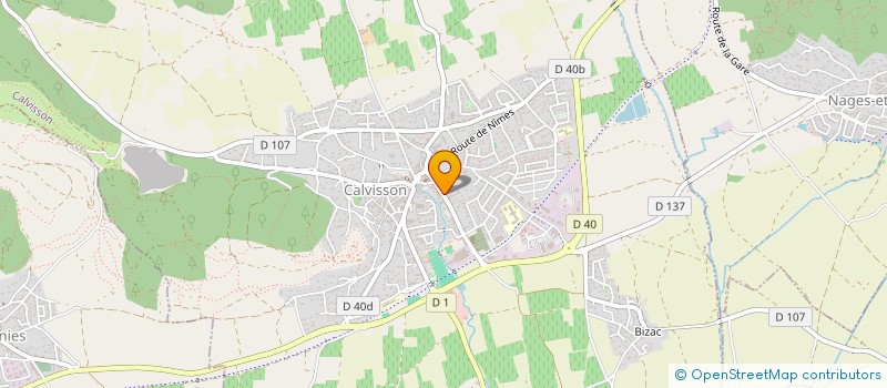 localisation de l'entreprise D & D COMPUTERS  CALVISSON