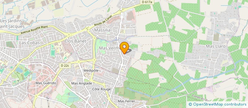 localisation de l'entreprise D&D CONSULT FRANCE  PERPIGNAN