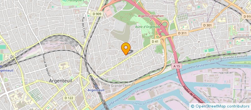 localisation de l'entreprise D&D DRIVE  ARGENTEUIL