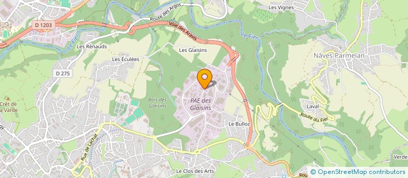 localisation de l'entreprise D.D.E.R à ANNECY