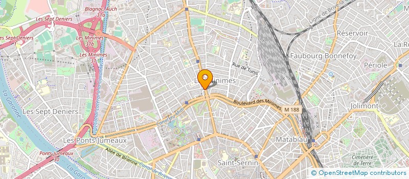 localisation de l'entreprise D.D.F à TOULOUSE
