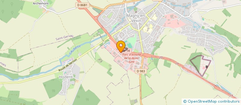 localisation de l'entreprise D.D.H.27  MAGNY-EN-VEXIN