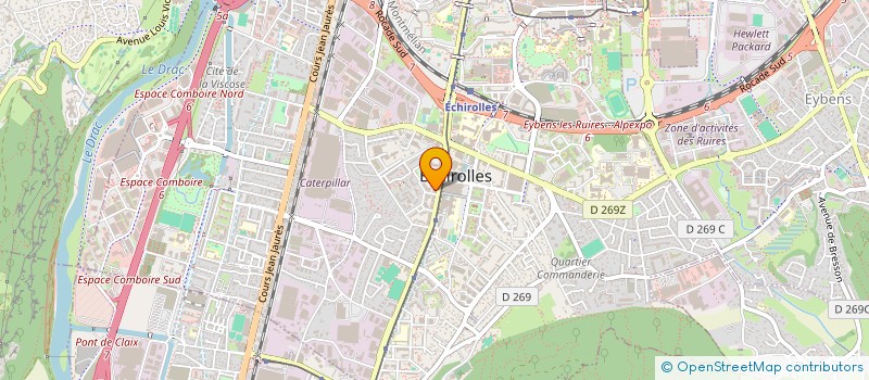 localisation de l'entreprise D&D IMMOBILIER  ECHIROLLES