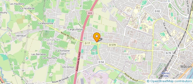 localisation de l'entreprise D&D INVEST. à CHARNAY-LES-MACON