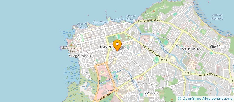 localisation de l'entreprise D.D. INVESTISSEMENT à CAYENNE