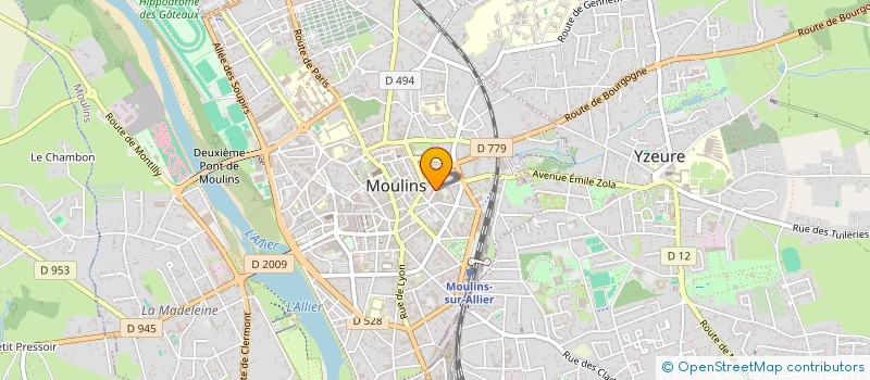 localisation de l'entreprise D D J à MOULINS