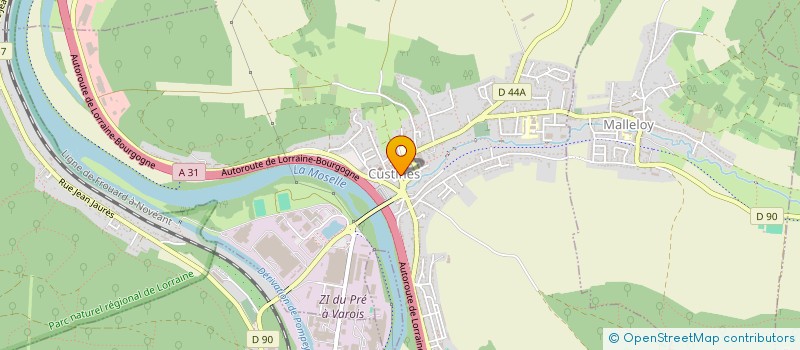 localisation de l'entreprise D D K ANIM  CUSTINES