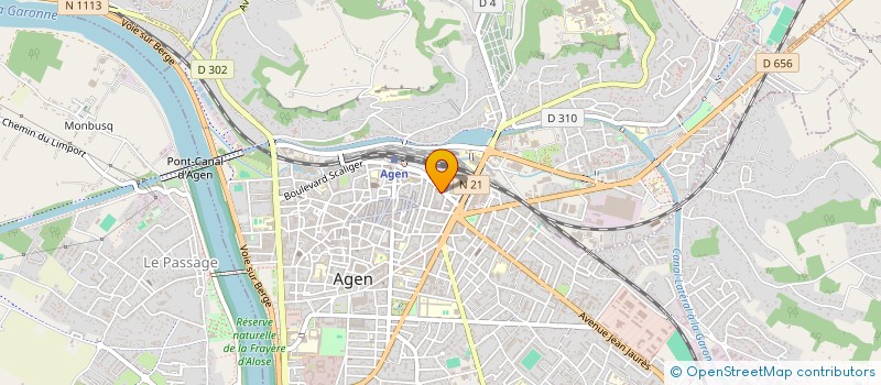 localisation de l'entreprise D.D.L. à AGEN