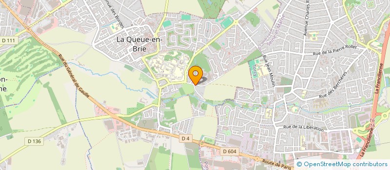 localisation de l'entreprise D.D.L.  LA QUEUE-EN-BRIE