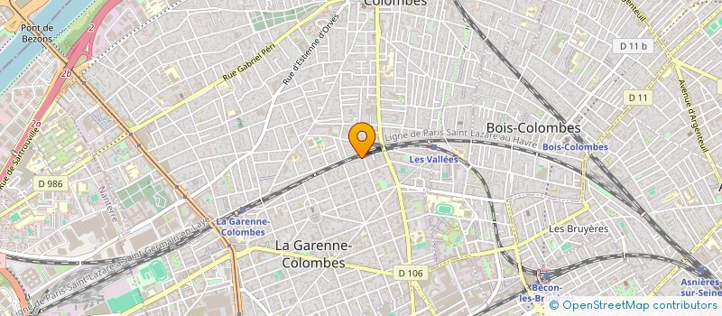 localisation de l'entreprise D.D.L.E.C.  LA GARENNE COLOMBES