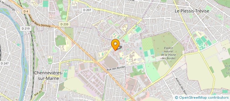 localisation de l'entreprise D&D MENUISERIE à CHENNEVIERES-SUR-MARNE