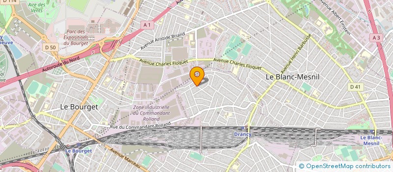 localisation de l'entreprise D.D.P TRANSPORT à DRANCY