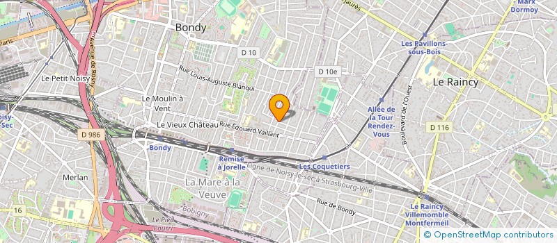 localisation de l'entreprise D&D RIVIERA INVEST  BONDY