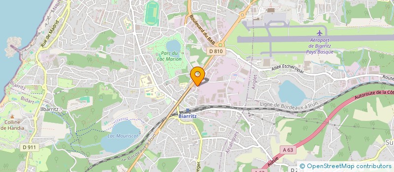 localisation de l'entreprise D&D SPACER à BIARRITZ