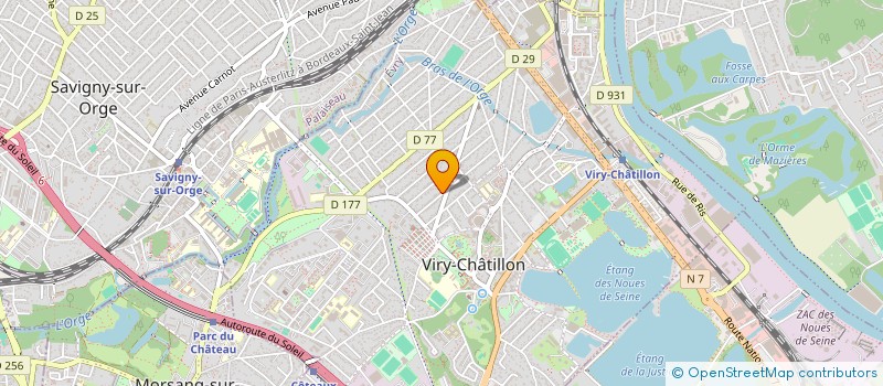 localisation de l'entreprise D&D TECH à VIRY-CHATILLON