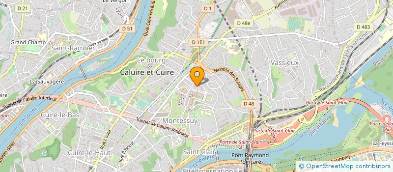 localisation de l'entreprise D&D TERRASSES à CALUIRE-ET-CUIRE