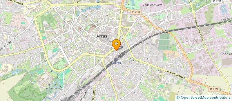 localisation de l'entreprise D.D.V à ARRAS