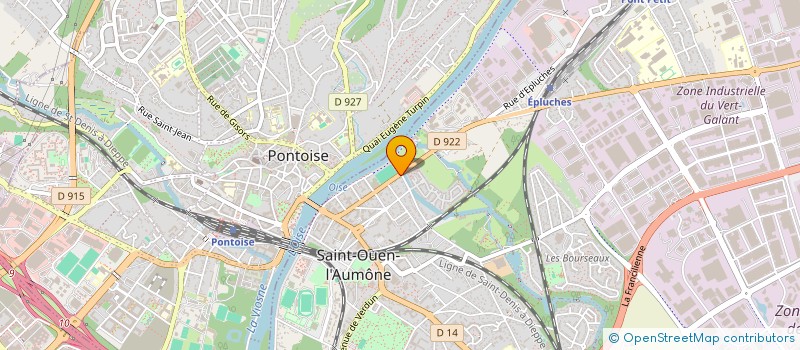 localisation de l'entreprise D.D.V.O. COMMUNICATION  SAINT-OUEN-L'AUMONE