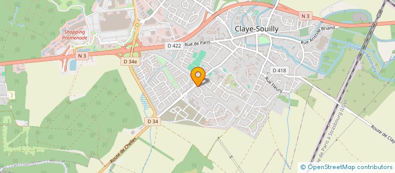 localisation de l'entreprise D.DENTAL  CLAYE-SOUILLY
