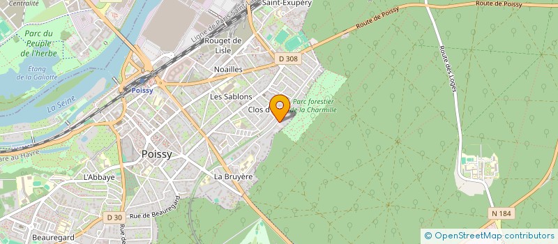 localisation de l'entreprise D DESIGN'BUILD à POISSY